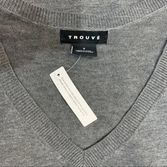 TROUVÉ Woven Sleeve Sweater - Picture 5 of 6